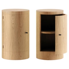 Pair of Constant Night Stands in Oak Wood by Master for Lemon