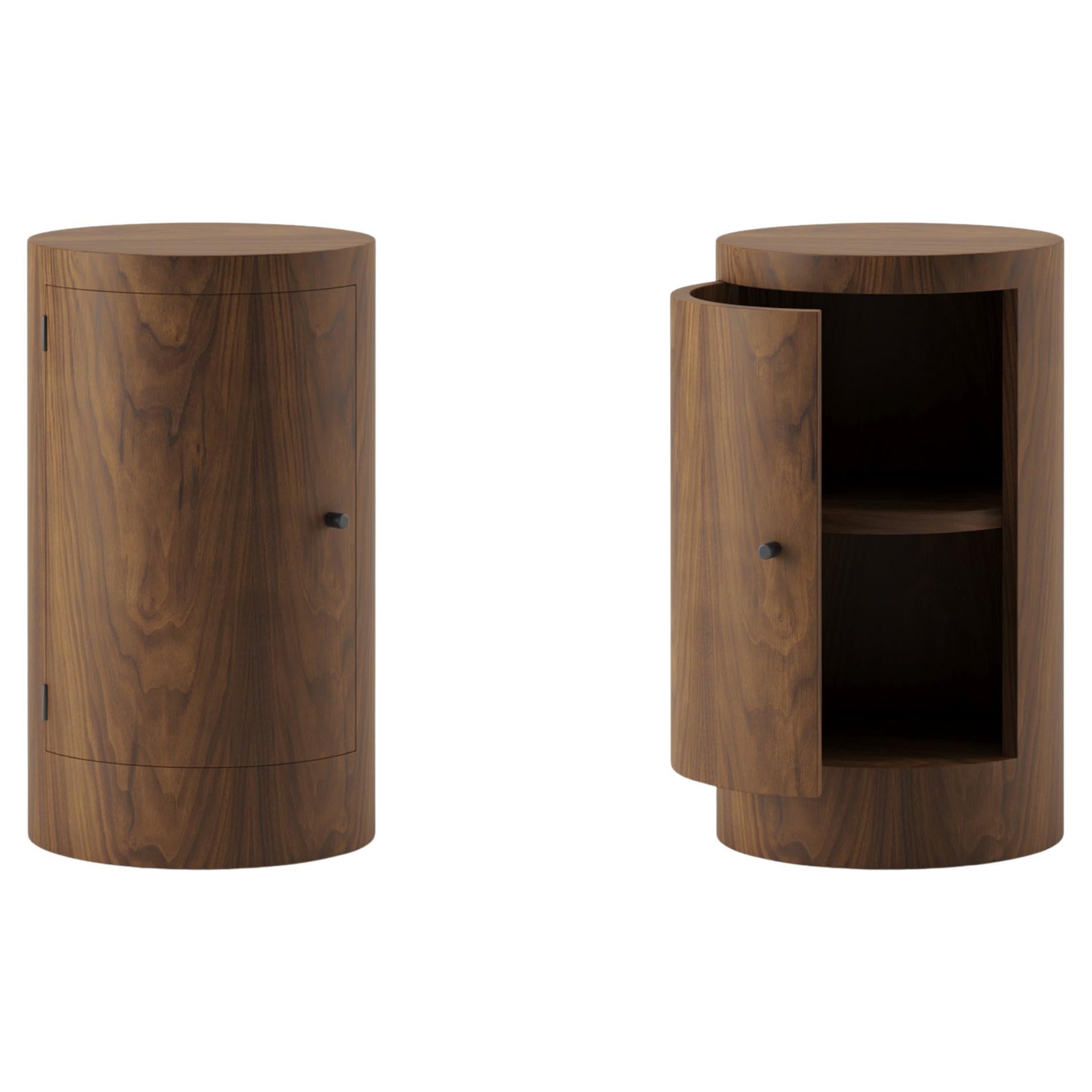 Pair of Constant Night Stands in Iroko Wood by Master Studio for Lemon ...