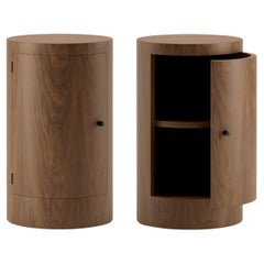 Pair of Constant Night Stands in Walnut by Master Studio for Lemon