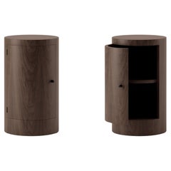 Pair of Constant Night Stands in Walnut by Master Studio for Lemon