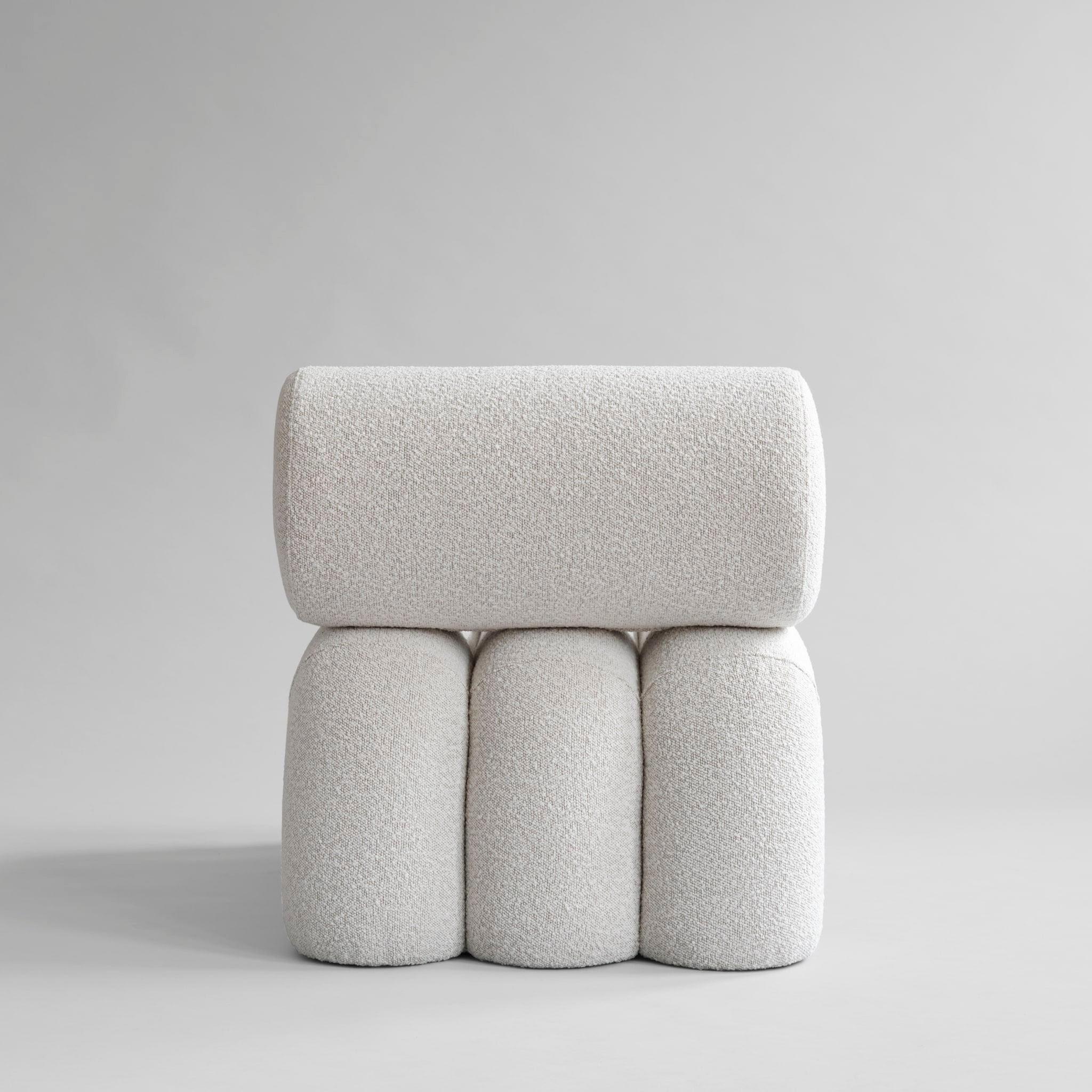 Paar Contemporary Sessel, Modell Foku, Farbe Off-White, Curly Fabric . (21. Jahrhundert und zeitgenössisch) im Angebot