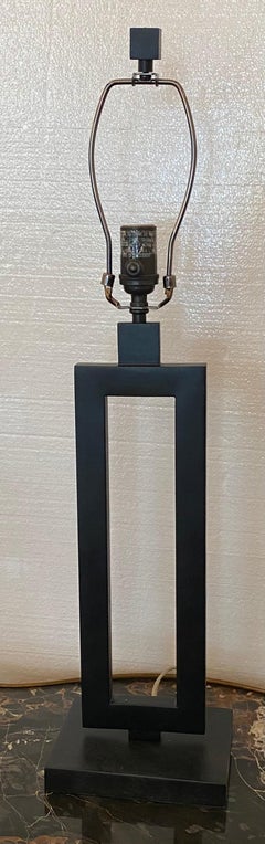 Pair of Contemporary Black Lamps