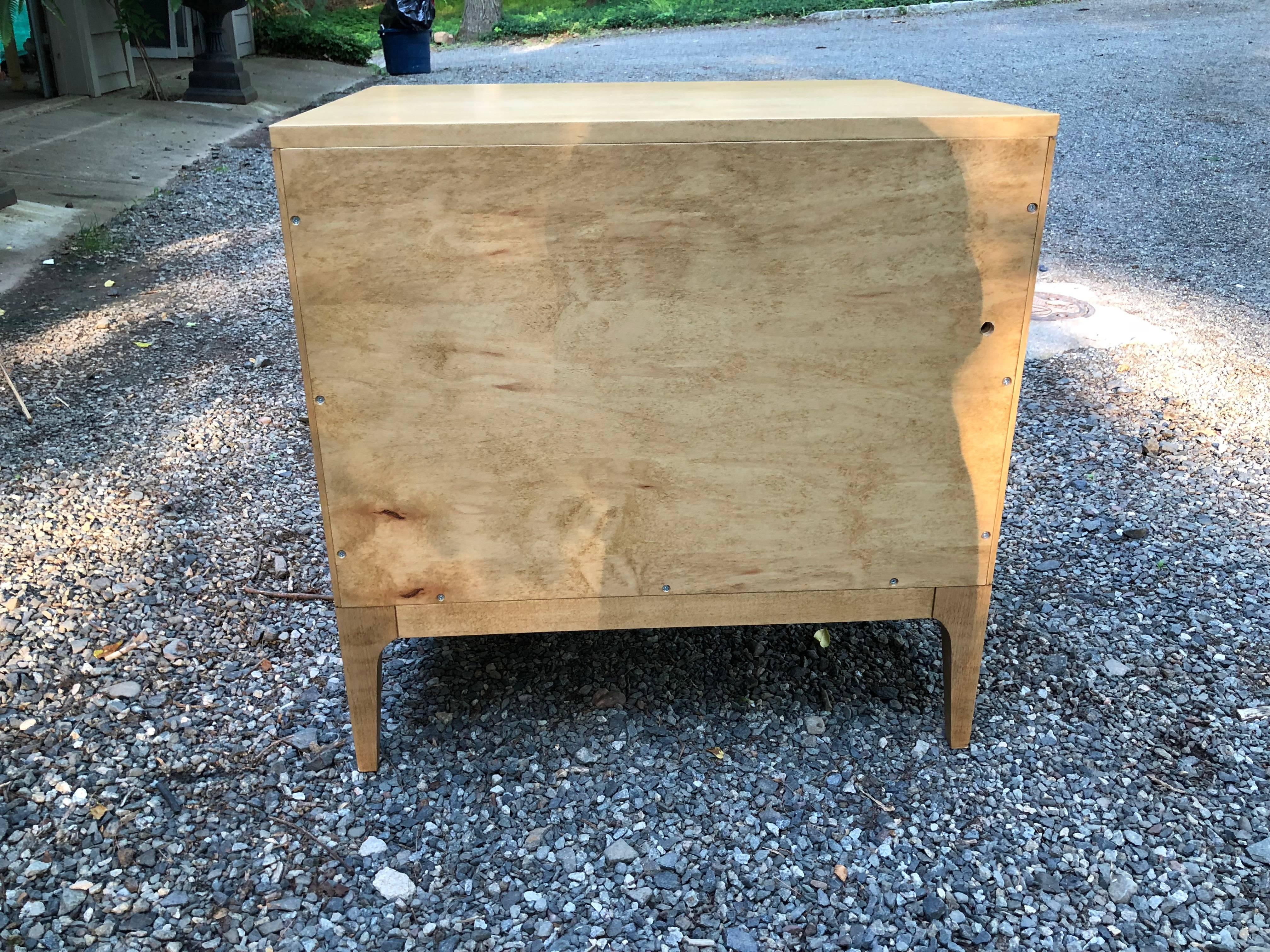 Pair of Contemporary Blonde Wood Barbara Barry Style Nightstands 3