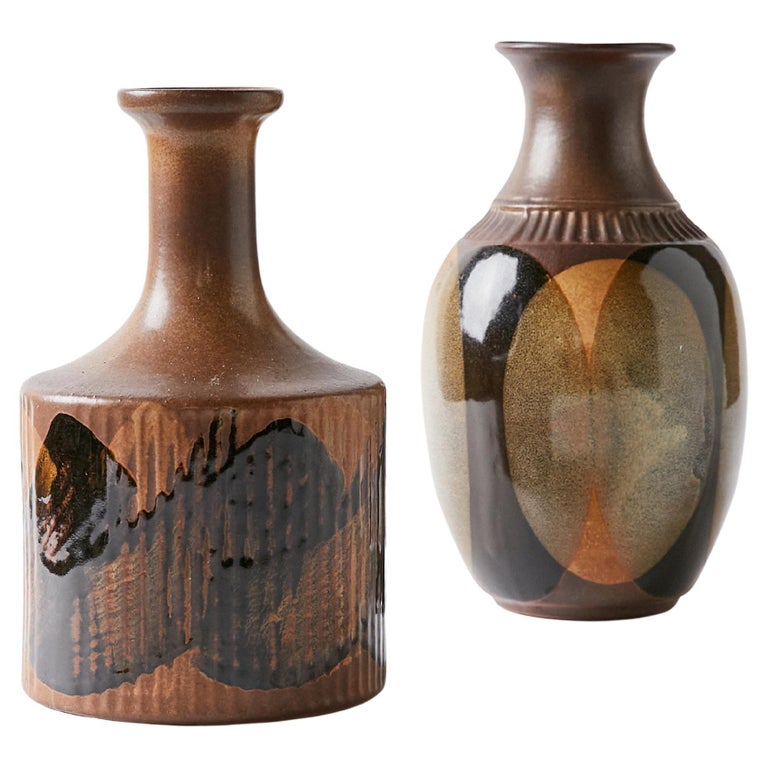 Pair of Contemporary Ceramics Vases For Sale at 1stDibs