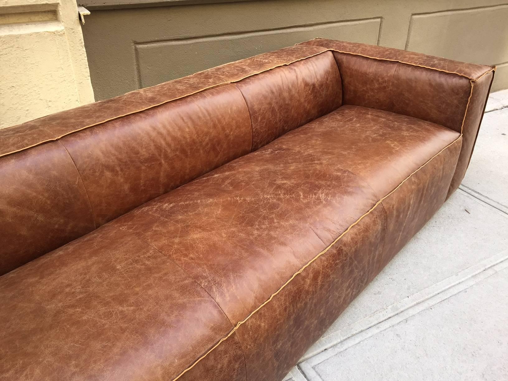 distressed couch
