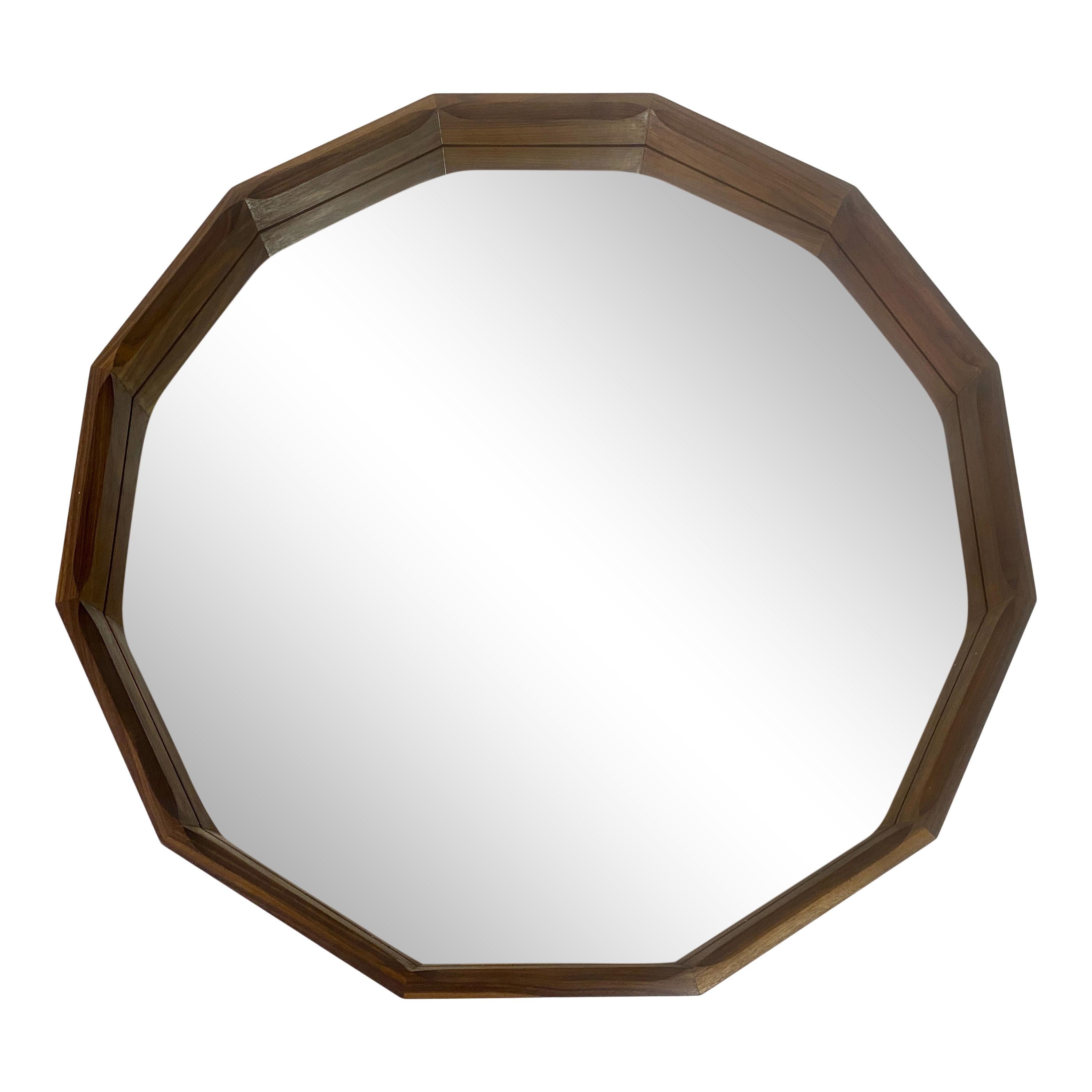 Pair of Contemporary Dodecagonal Italian Mirrors For Sale 5