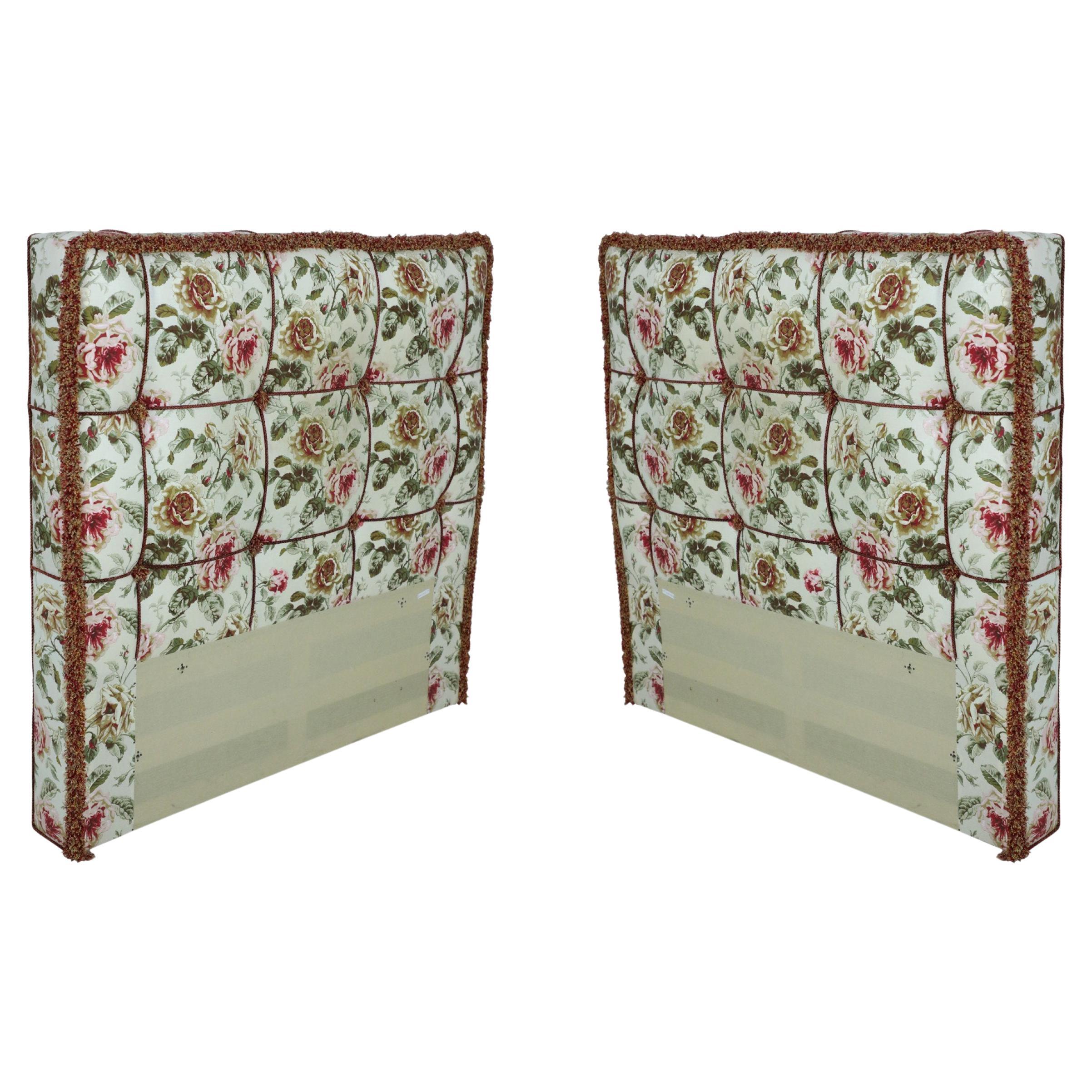 Rare Pair of Twin Headboards by John Salterini, circa 1950, Made in USA