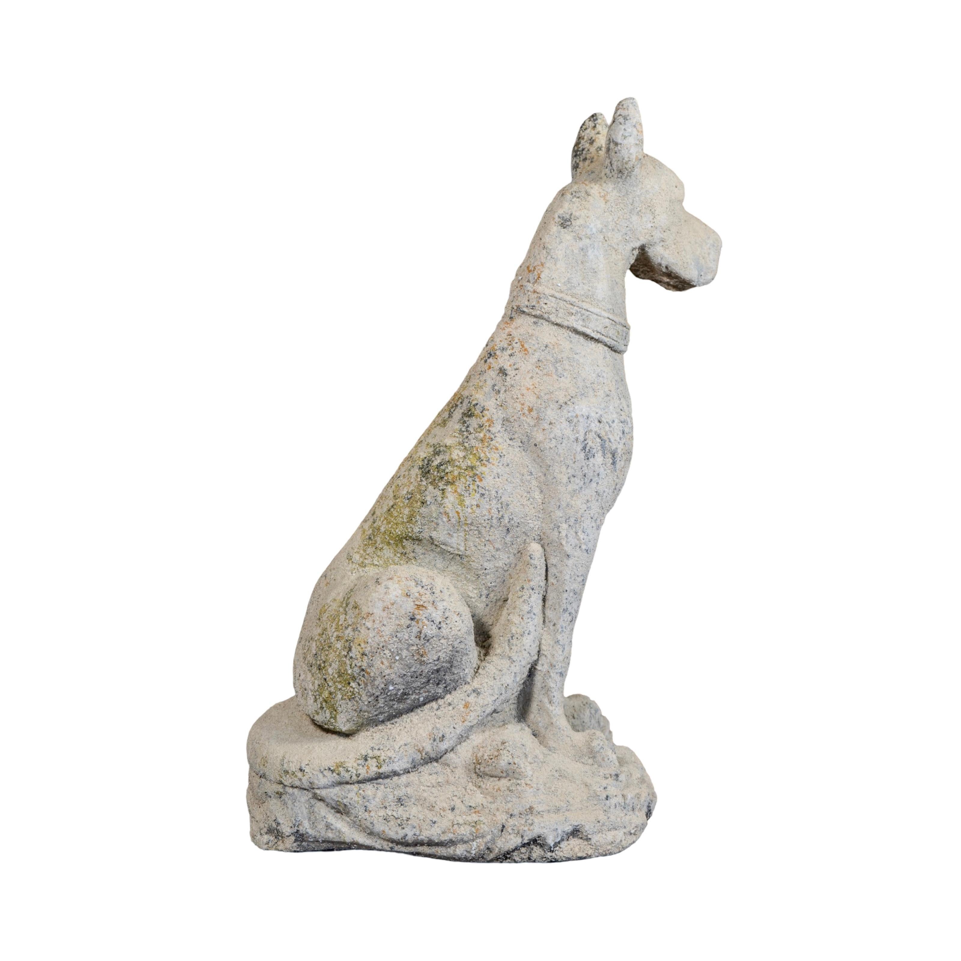 Pair of Contemporary French Granite Composite Boxer Sculptures In New Condition For Sale In Dallas, TX