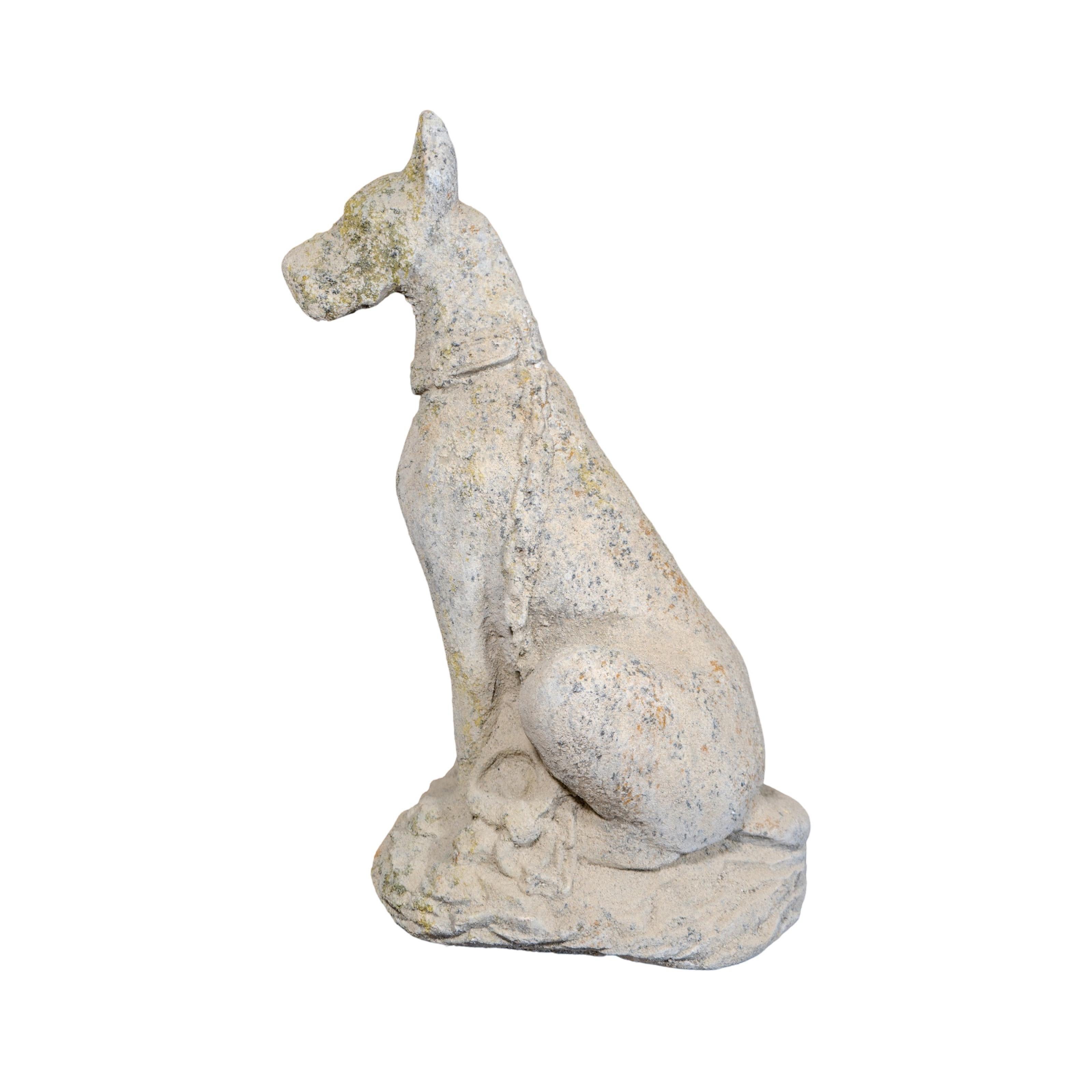 Pair of Contemporary French Granite Composite Boxer Sculptures For Sale 1