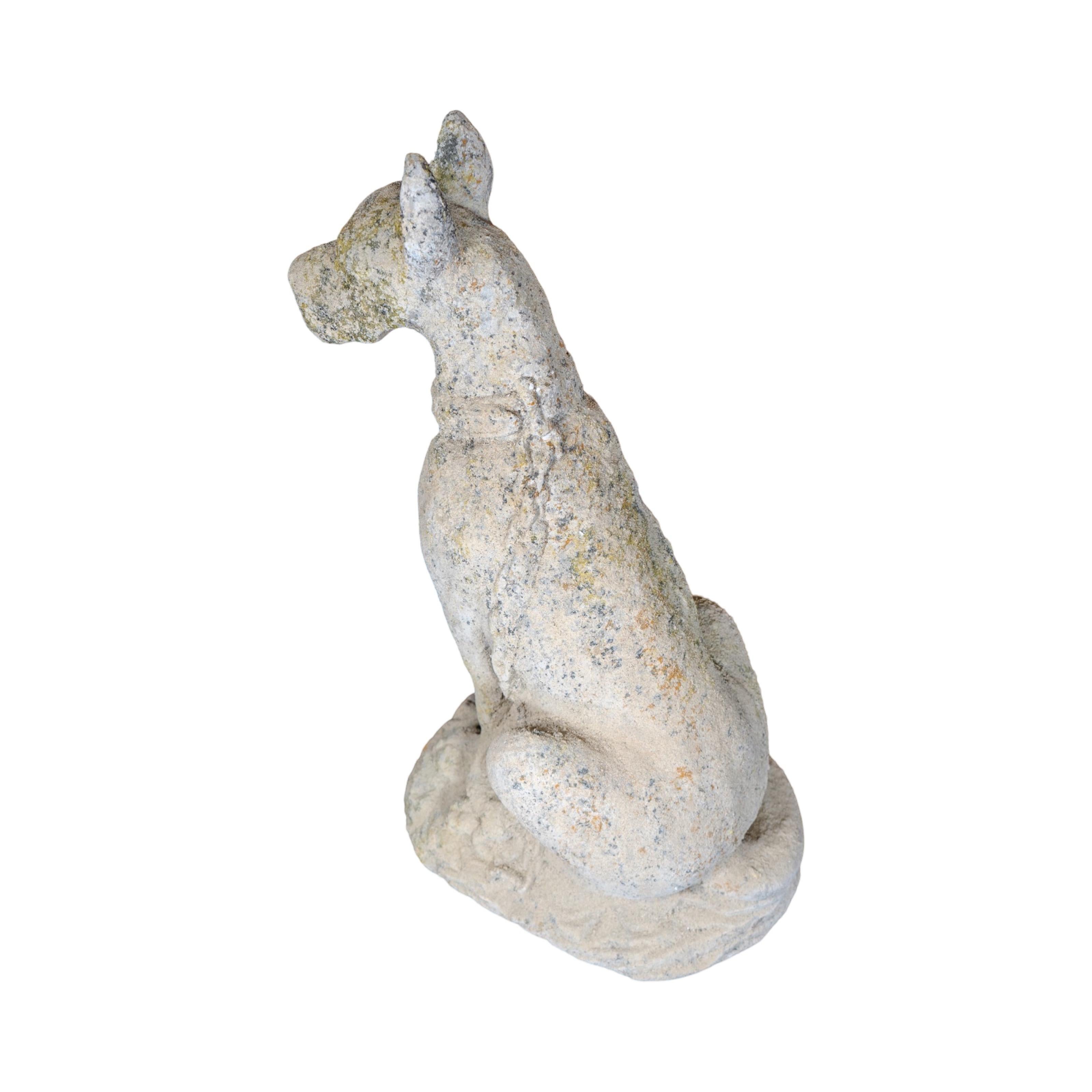 Pair of Contemporary French Granite Composite Boxer Sculptures For Sale 2
