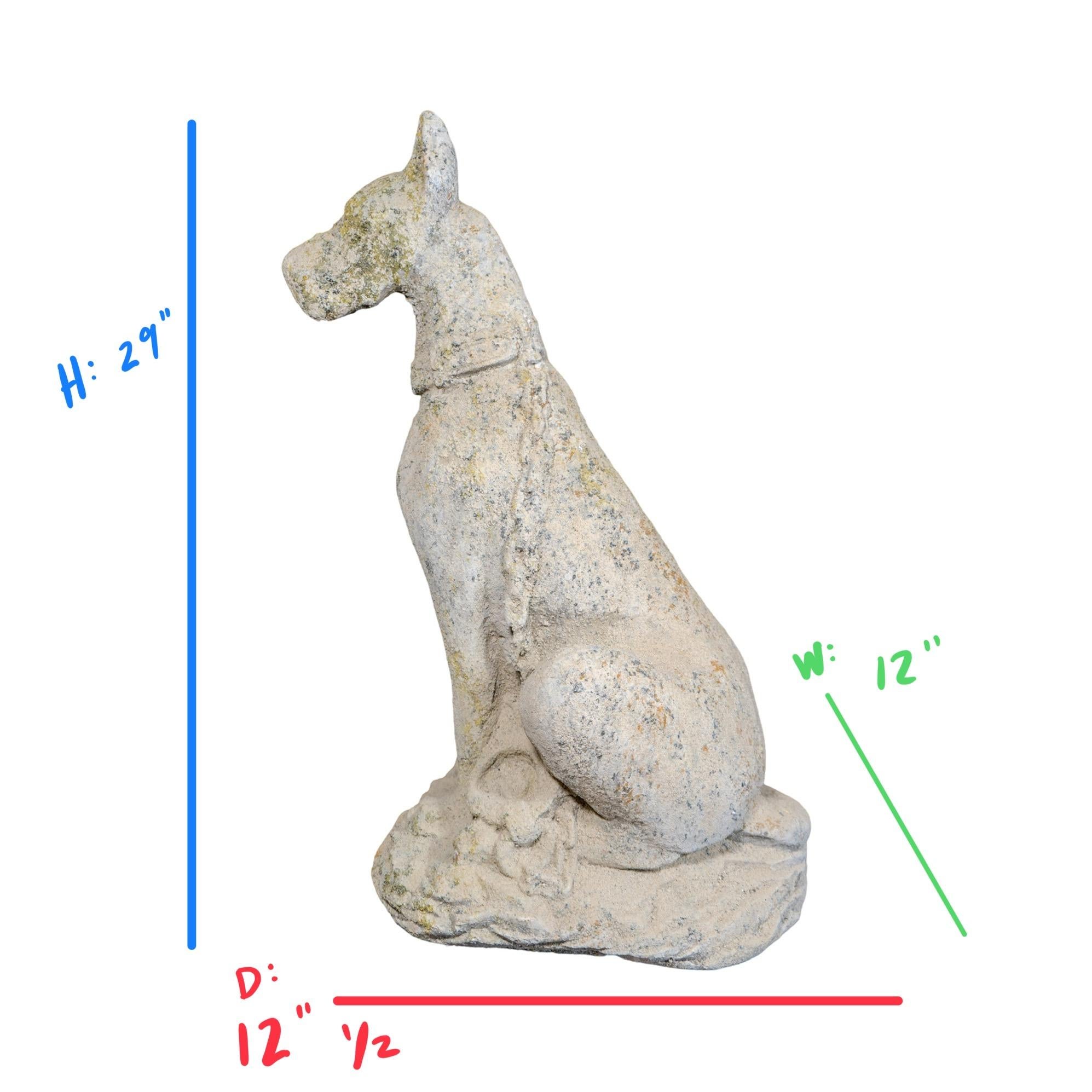 Pair of Contemporary French Granite Composite Boxer Sculptures For Sale 3