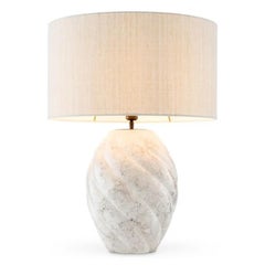 Pair of Contemporary Grey Ceramic Table Lamp