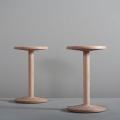 Pair of Contemporary Handcrafted Side Tables
