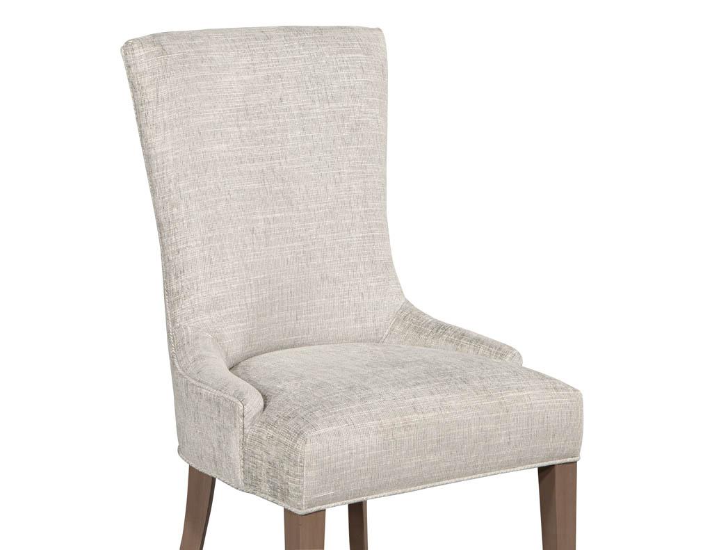 Pair of Contemporary High Back Accent Chairs 3