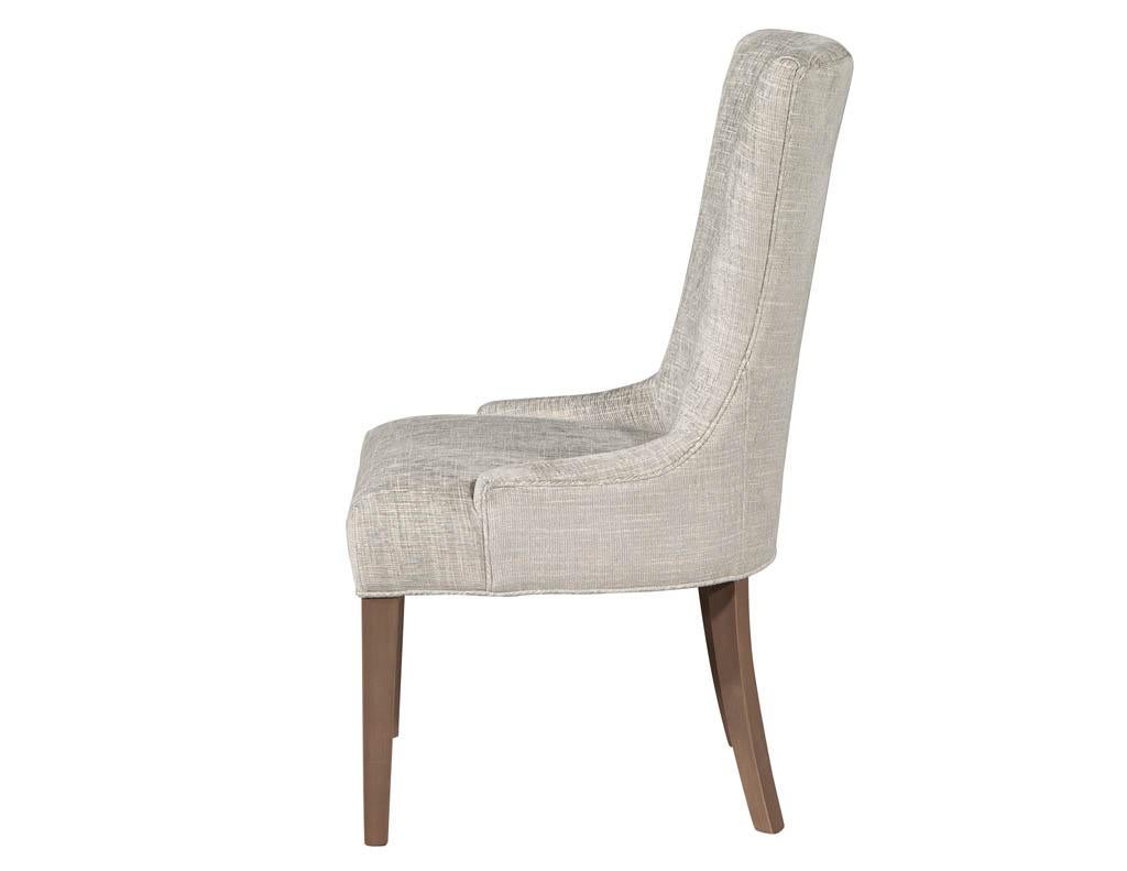 Modern Pair of Contemporary High Back Accent Chairs
