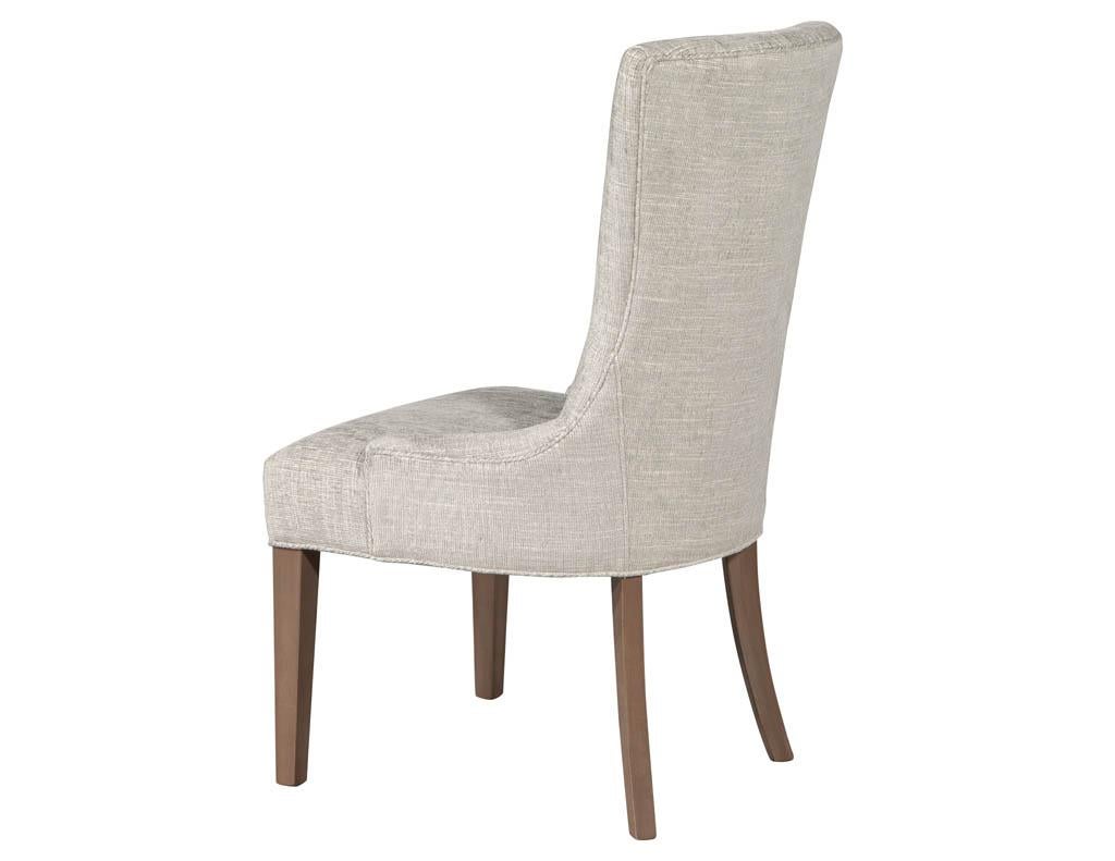 Canadian Pair of Contemporary High Back Accent Chairs