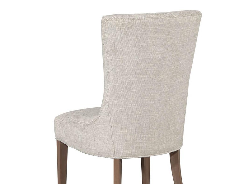 Pair of Contemporary High Back Accent Chairs For Sale at 1stDibs