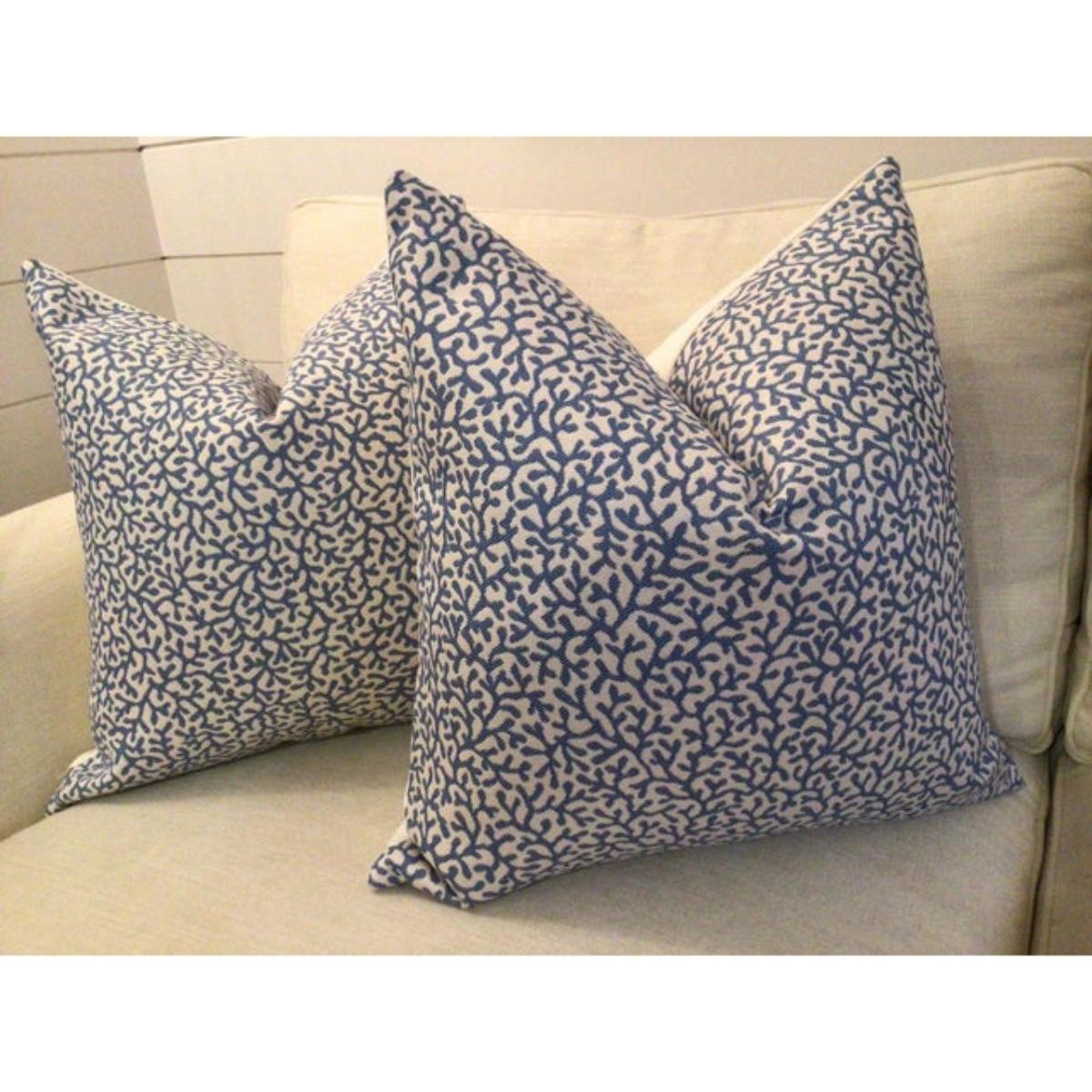 Americano Coppia di cuscini contemporanei da interno/esterno 