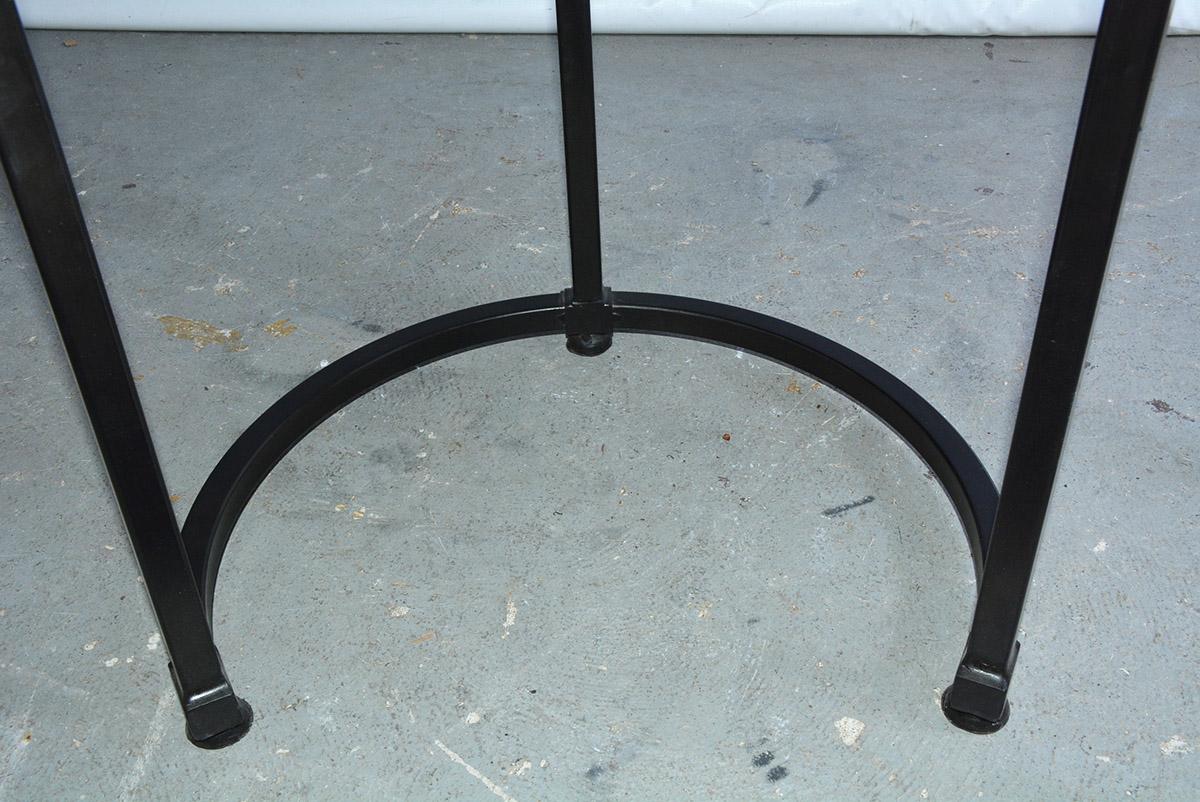 Pair of Contemporary Iron Stacking Round Side Tables 1