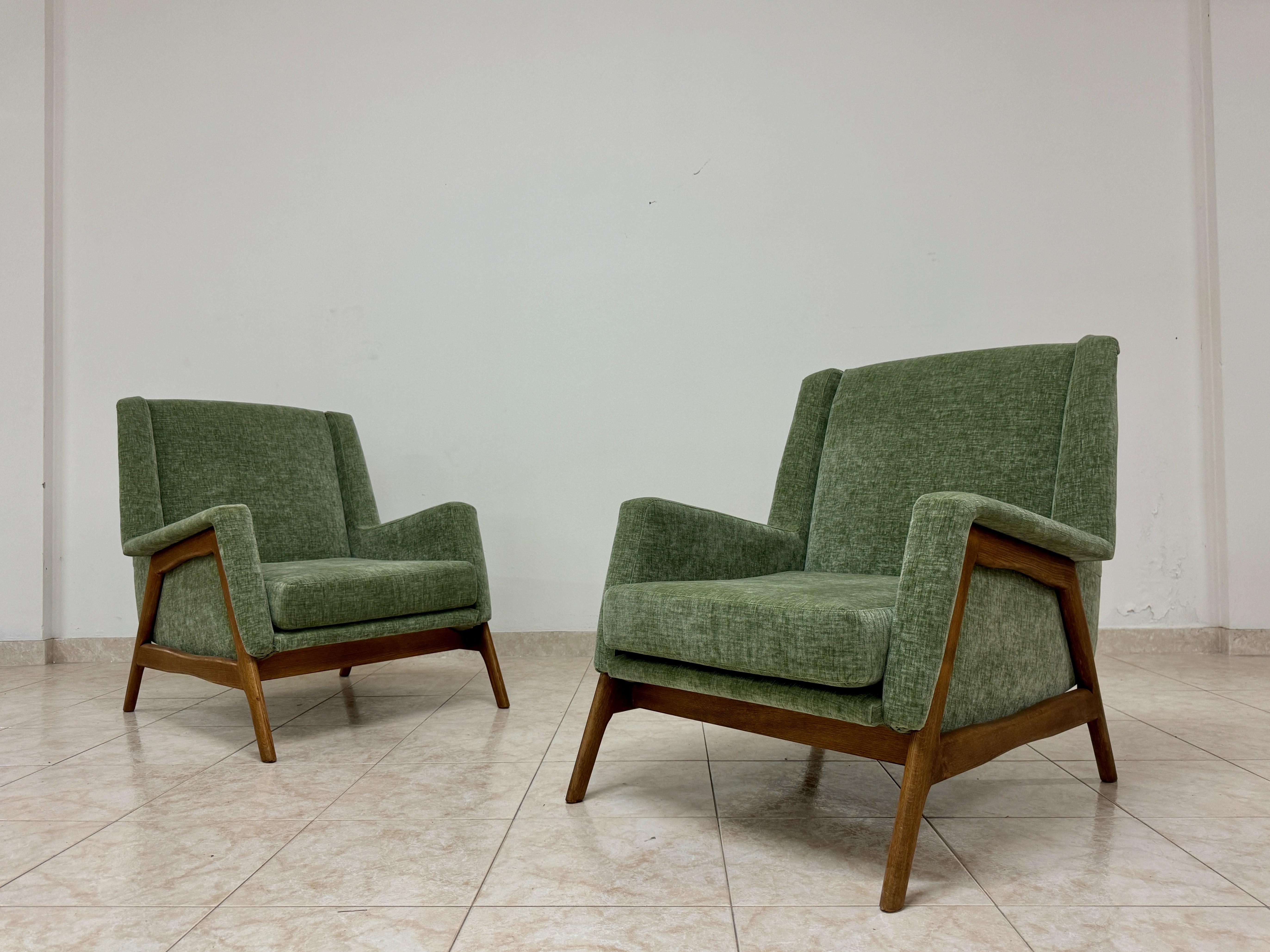 Pair of Contemporary Italian Armchairs For Sale 6