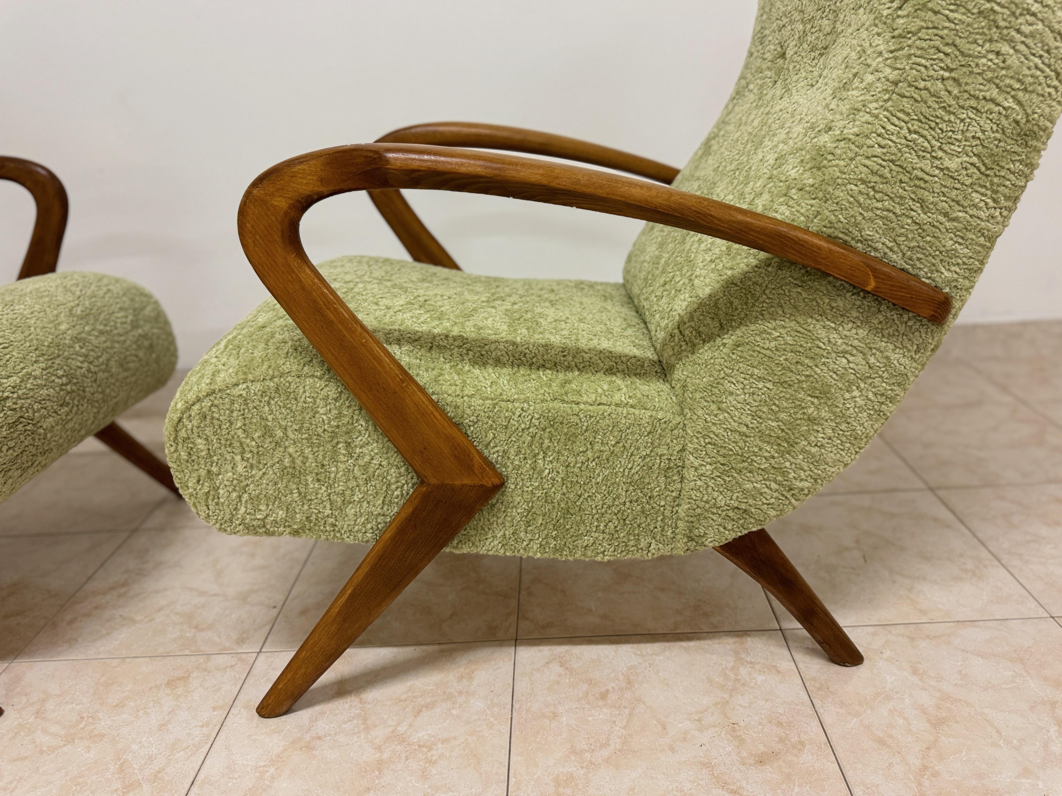 Pair of Contemporary Italian Armchairs For Sale 2