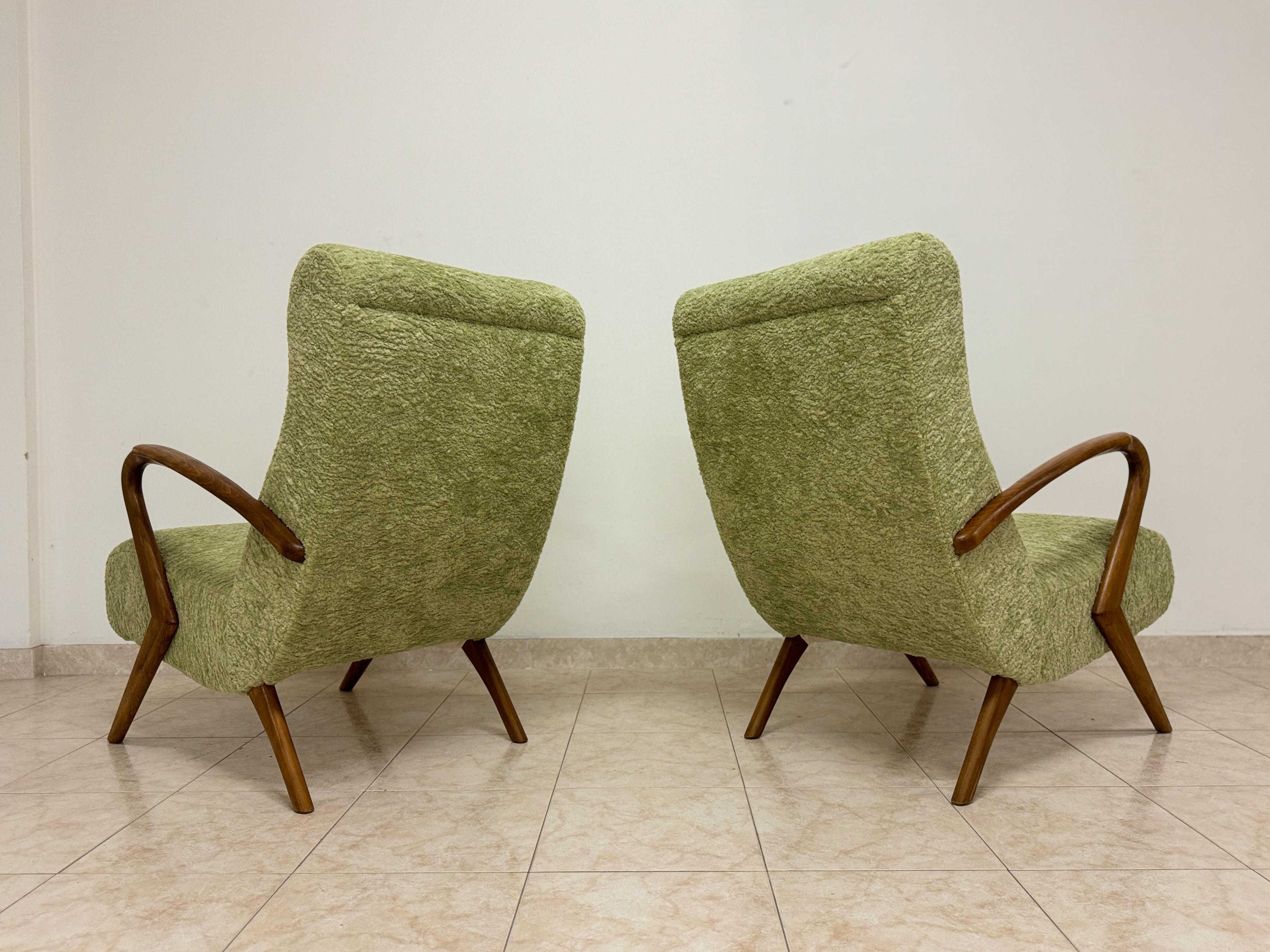 Pair of Contemporary Italian Armchairs For Sale 4