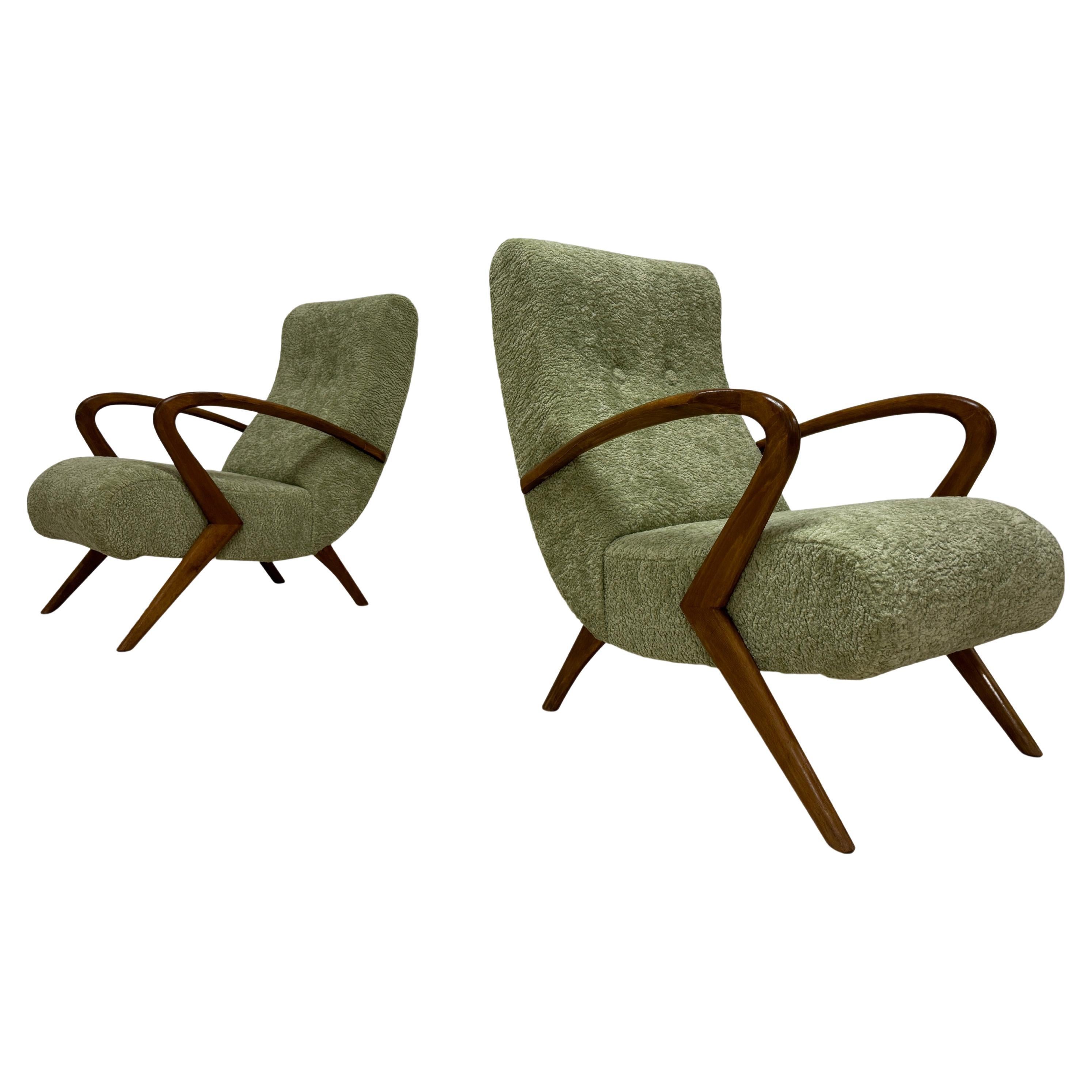 Pareja de sillones italianos contemporáneos