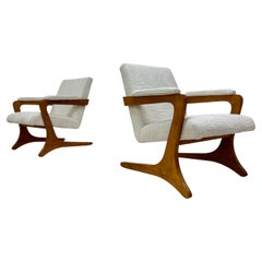 Pair of Contemporary Italian Cantilevered Armchairs