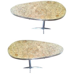 Pair of Contemporary Italian Coffee Table or Side Table