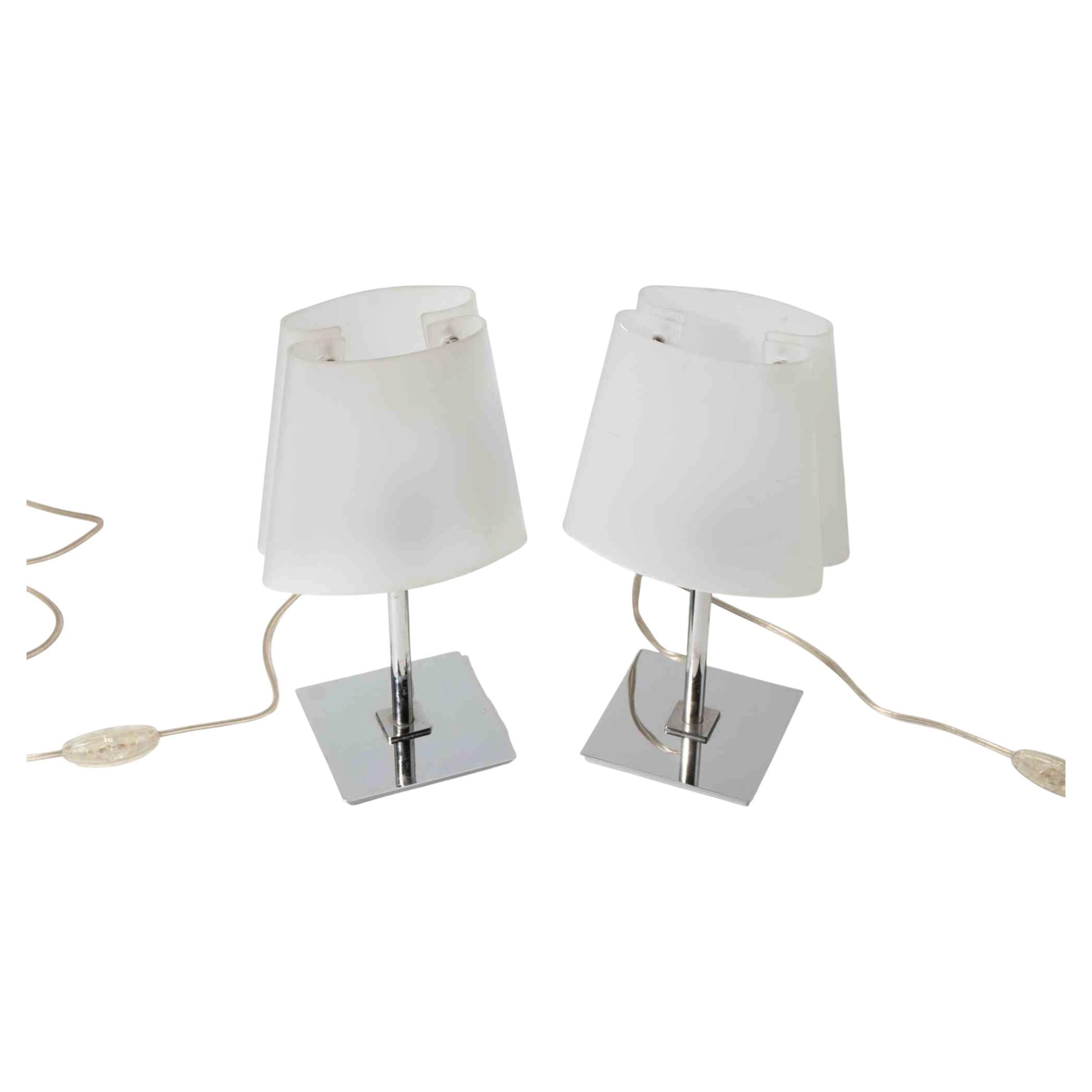 Pair of Contemporary Italian Table Lamps by Flaver, Italy, 1980s