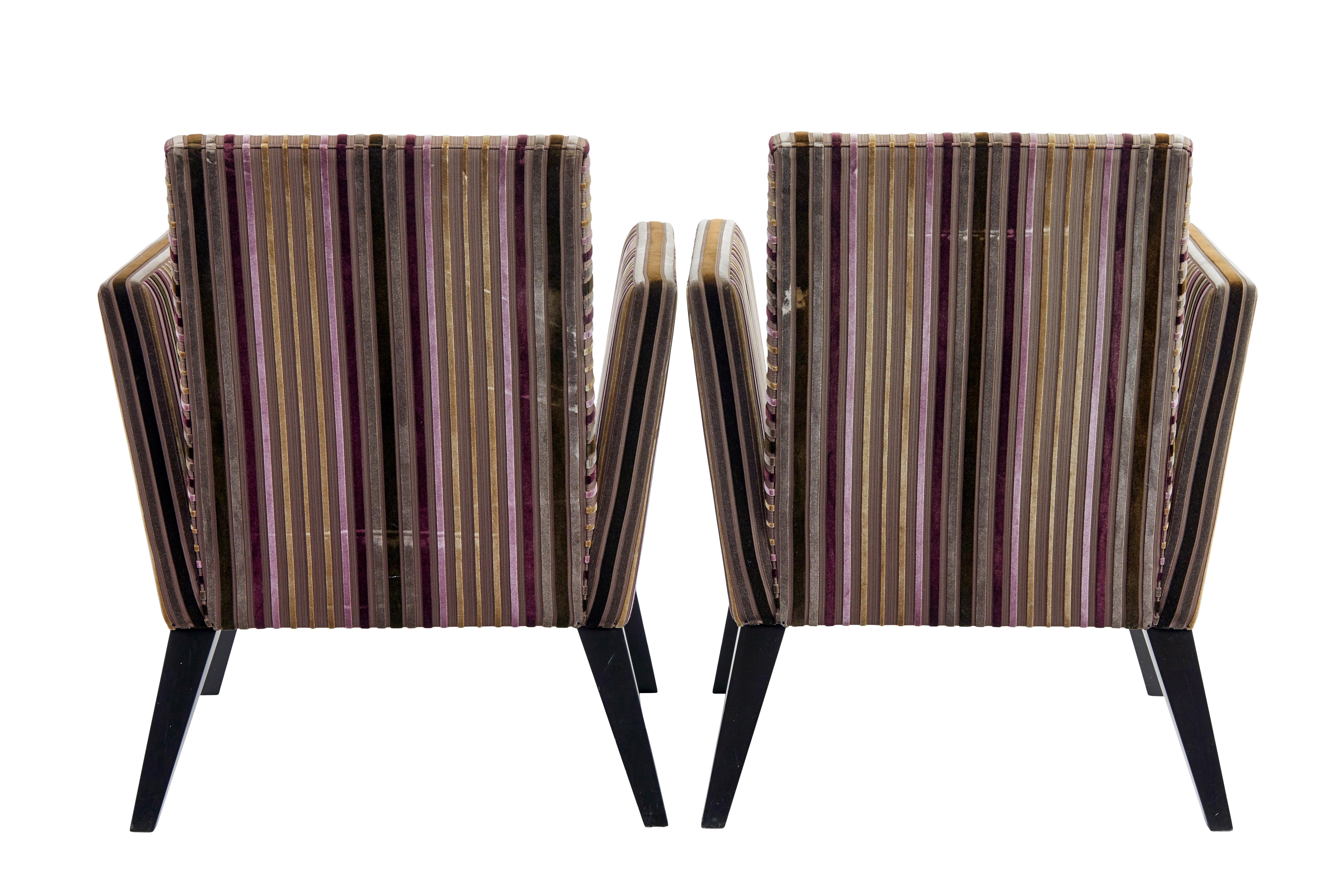 Pareja de sillones de salón contemporáneos Moderno en venta