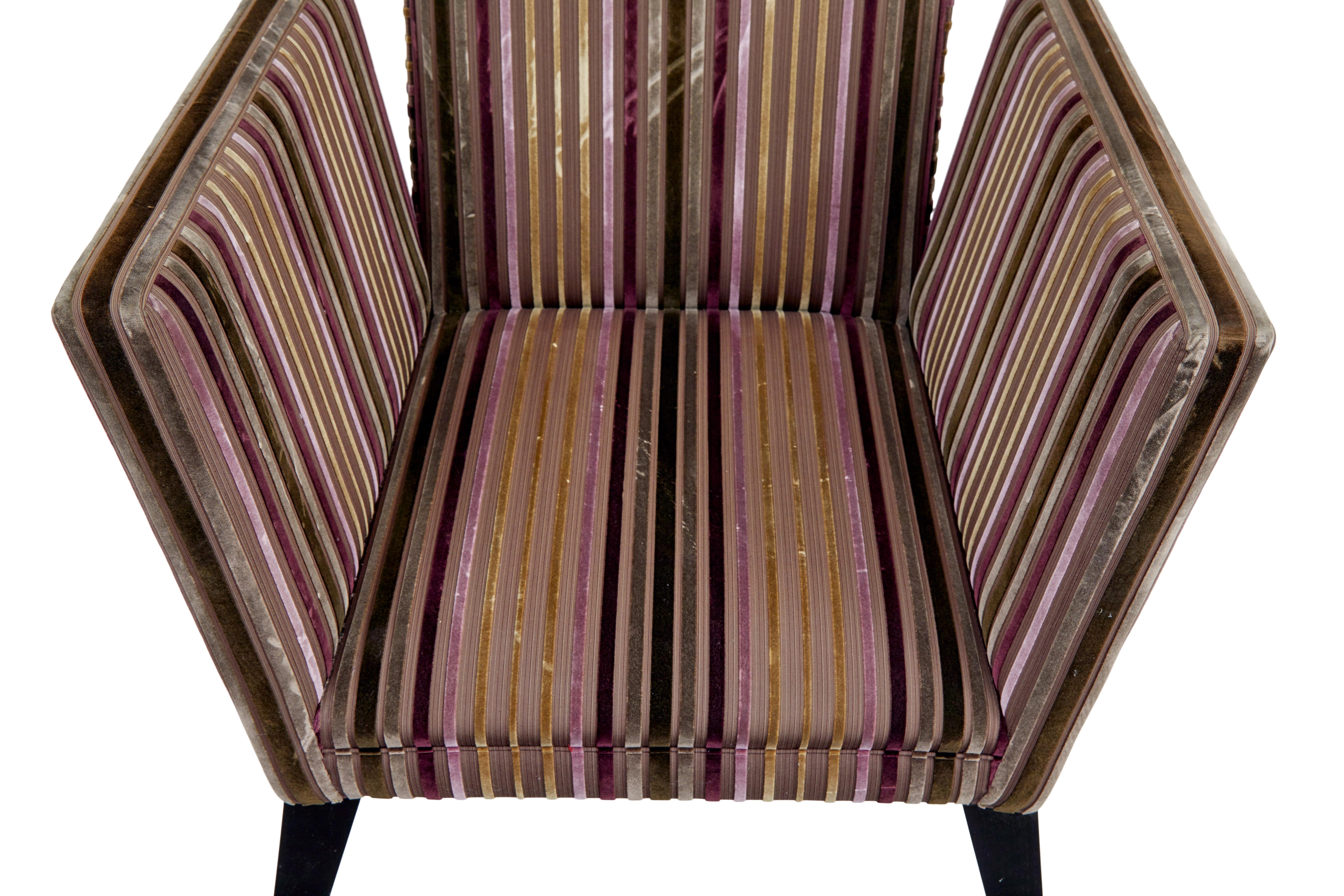 Pareja de sillones de salón contemporáneos Hecho a mano en venta