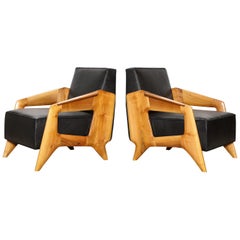 Pair of Contemporary Lounge Chairs