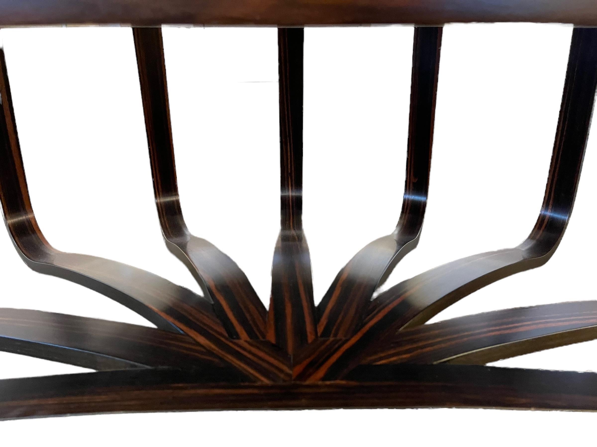 Wood Ralph Rucci Pair of Contemporary Macassar and Walnut Coffee Tables For Sale