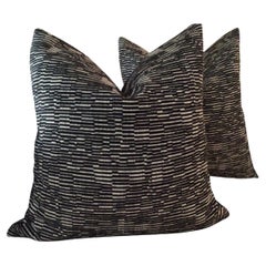 Coppia di cuscini contemporanei Manuel Canovas Marzac in noir