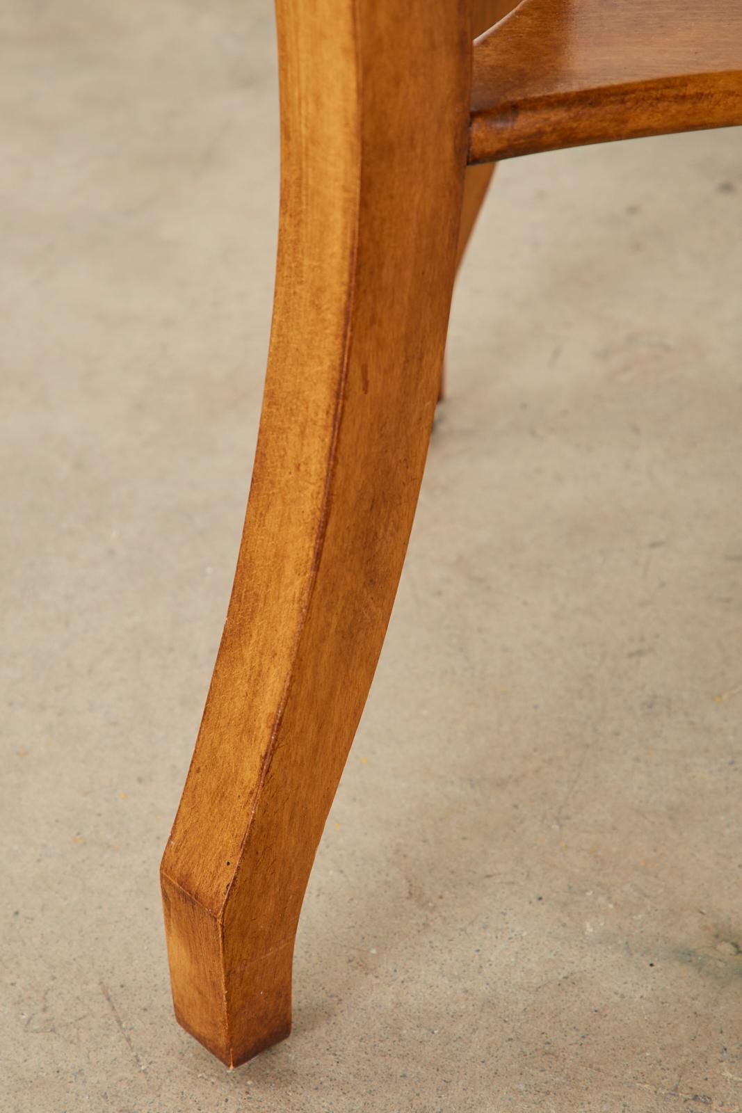 Pair of Contemporary Modern Saber Leg Nightstands 8