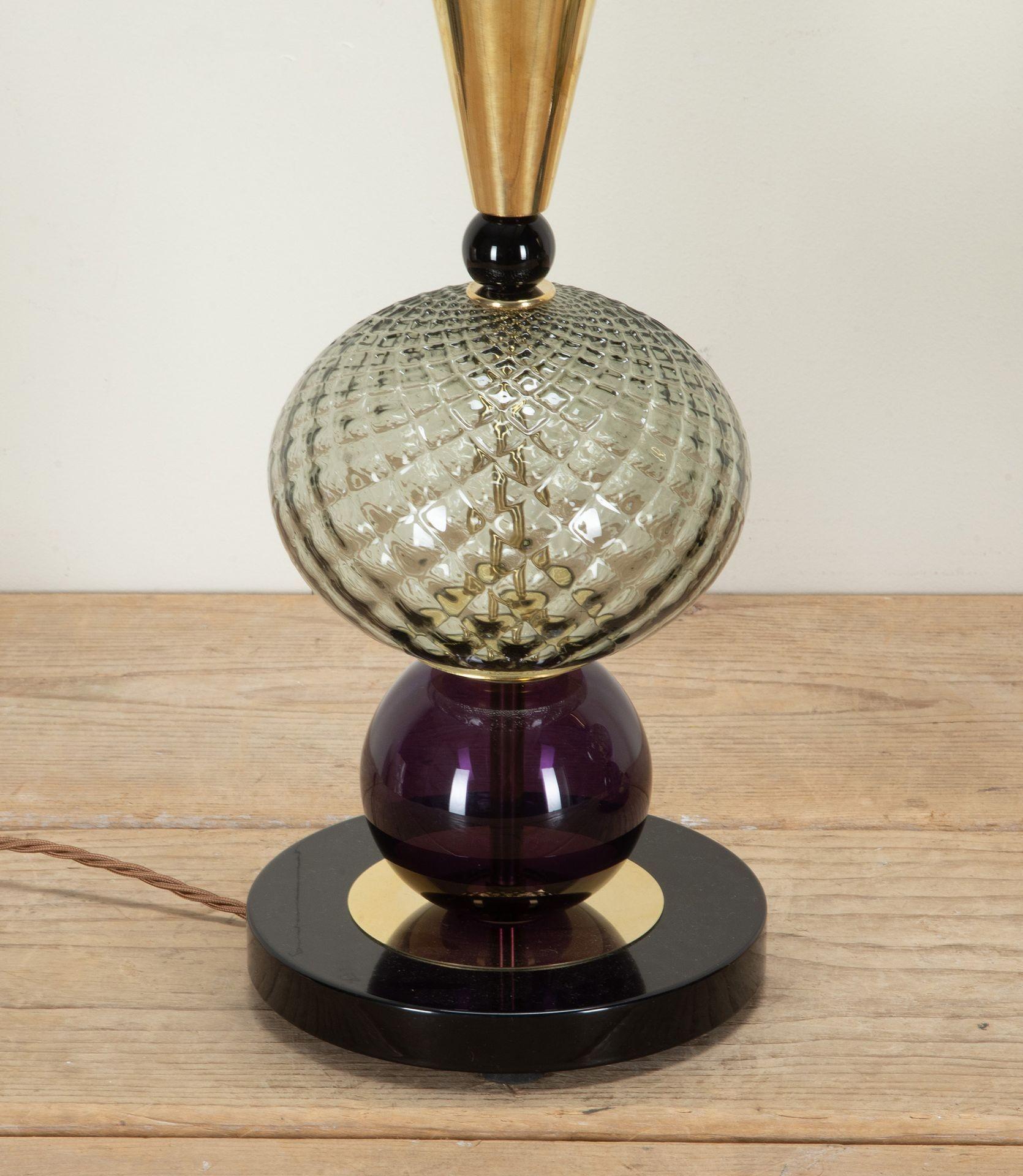 Pair of Contemporary Murano Glass Table Lamps (Italienisch) im Angebot