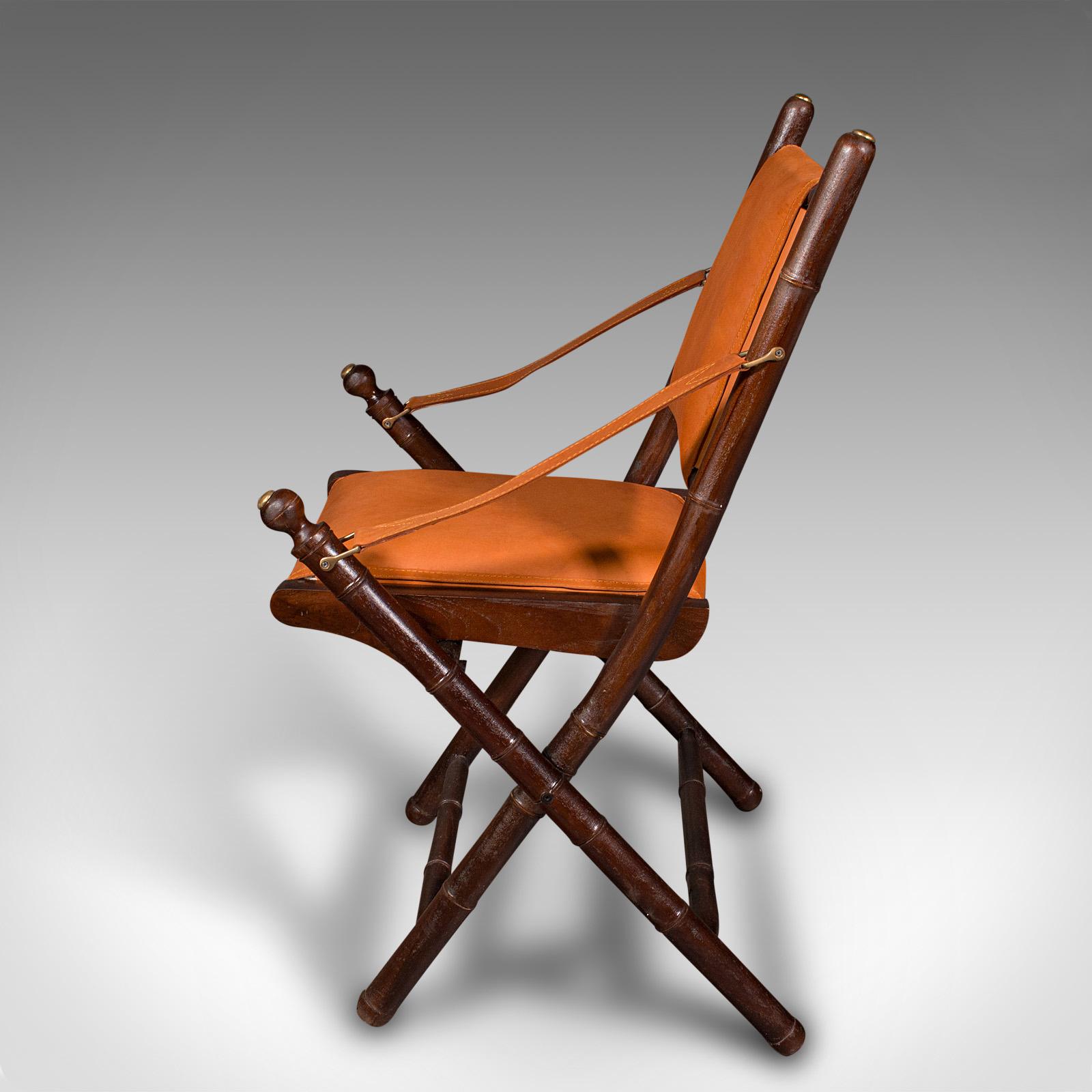 Cuir Paire de chaises d'orangerie contemporaines, anglaises, en cuir, véranda, patio, siège en vente