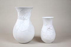Paar zeitgenössische Rosenthal Porzellanvasen Studio Line von Dror Benshetrit