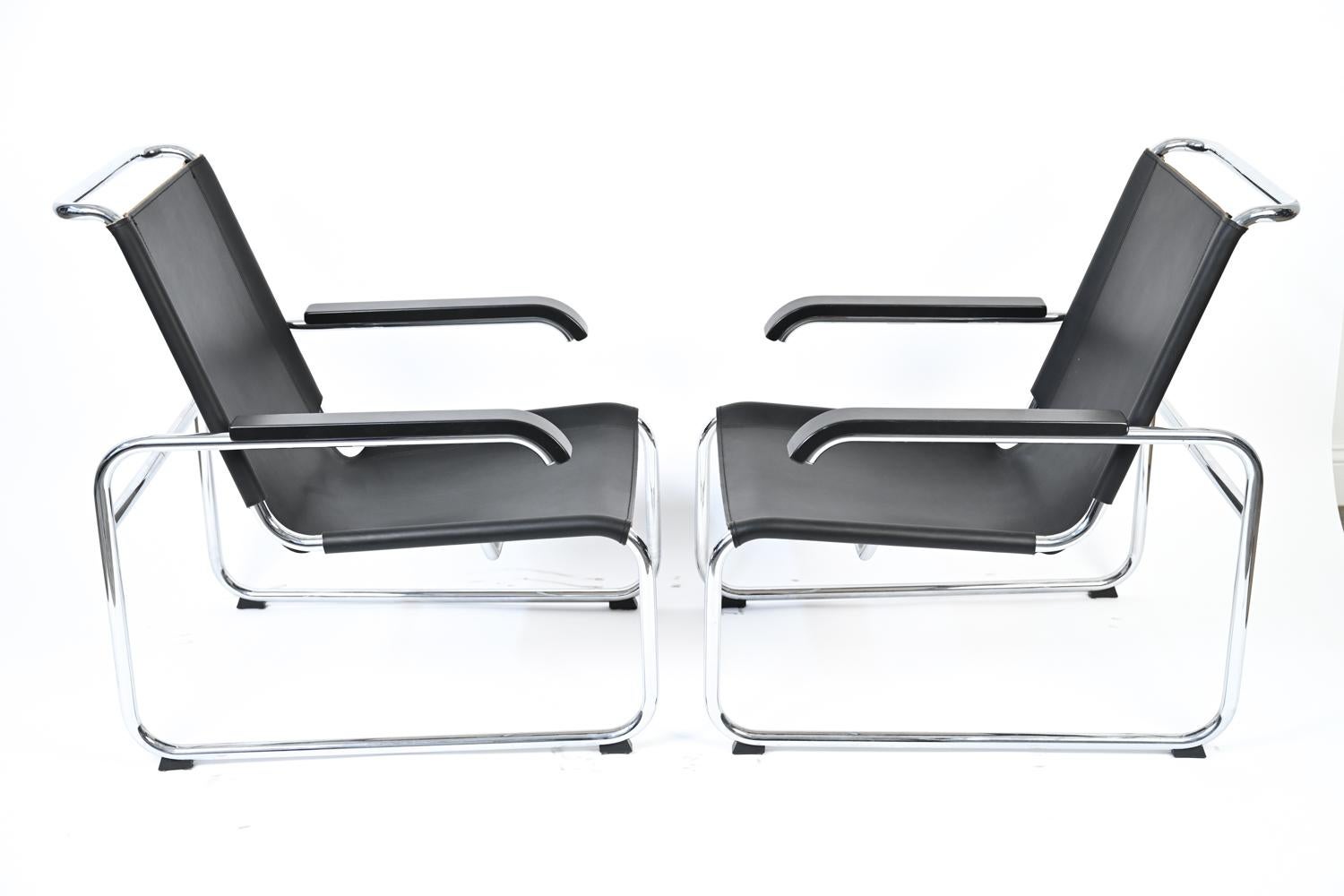 Pair of Contemporary S 35 Lounge Chairs by Marcel Breuer for Thonet For Sale 4