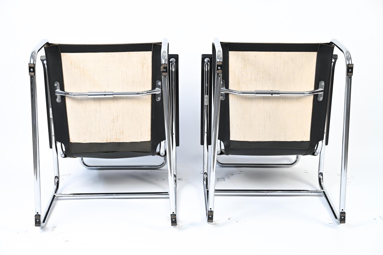 Zeitgenössische S 35-Loungesessel von Marcel Breuer für Thonet, Paar im Angebot 10