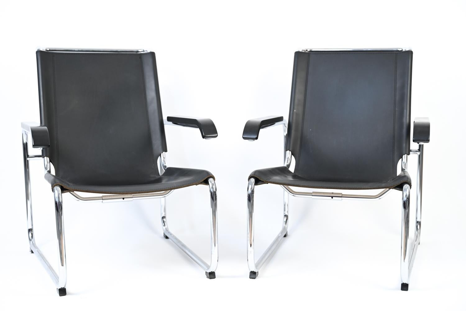 German Pair of Contemporary S 35 Lounge Chairs by Marcel Breuer for Thonet For Sale