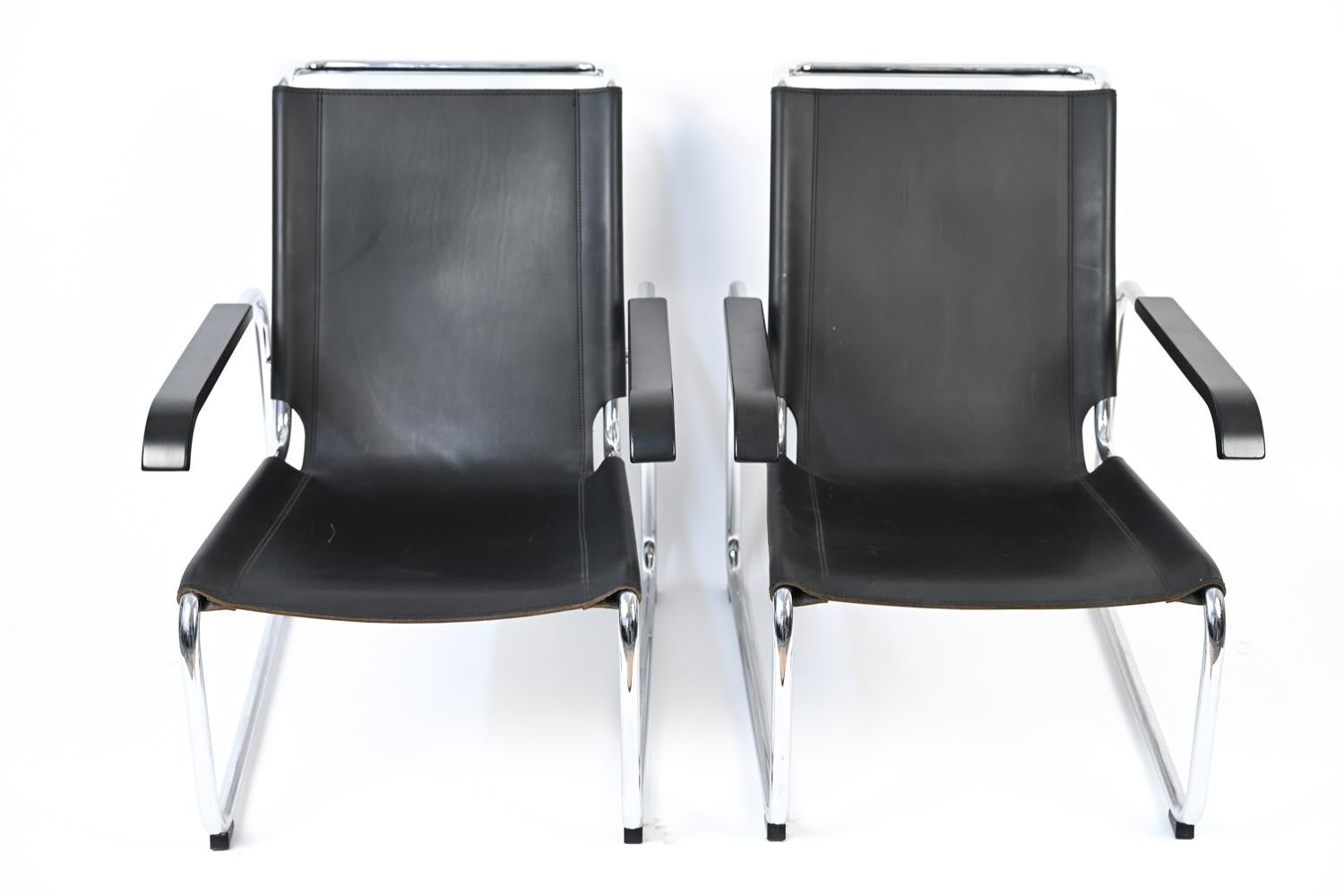 Pair of Contemporary S 35 Lounge Chairs by Marcel Breuer for Thonet For Sale 2