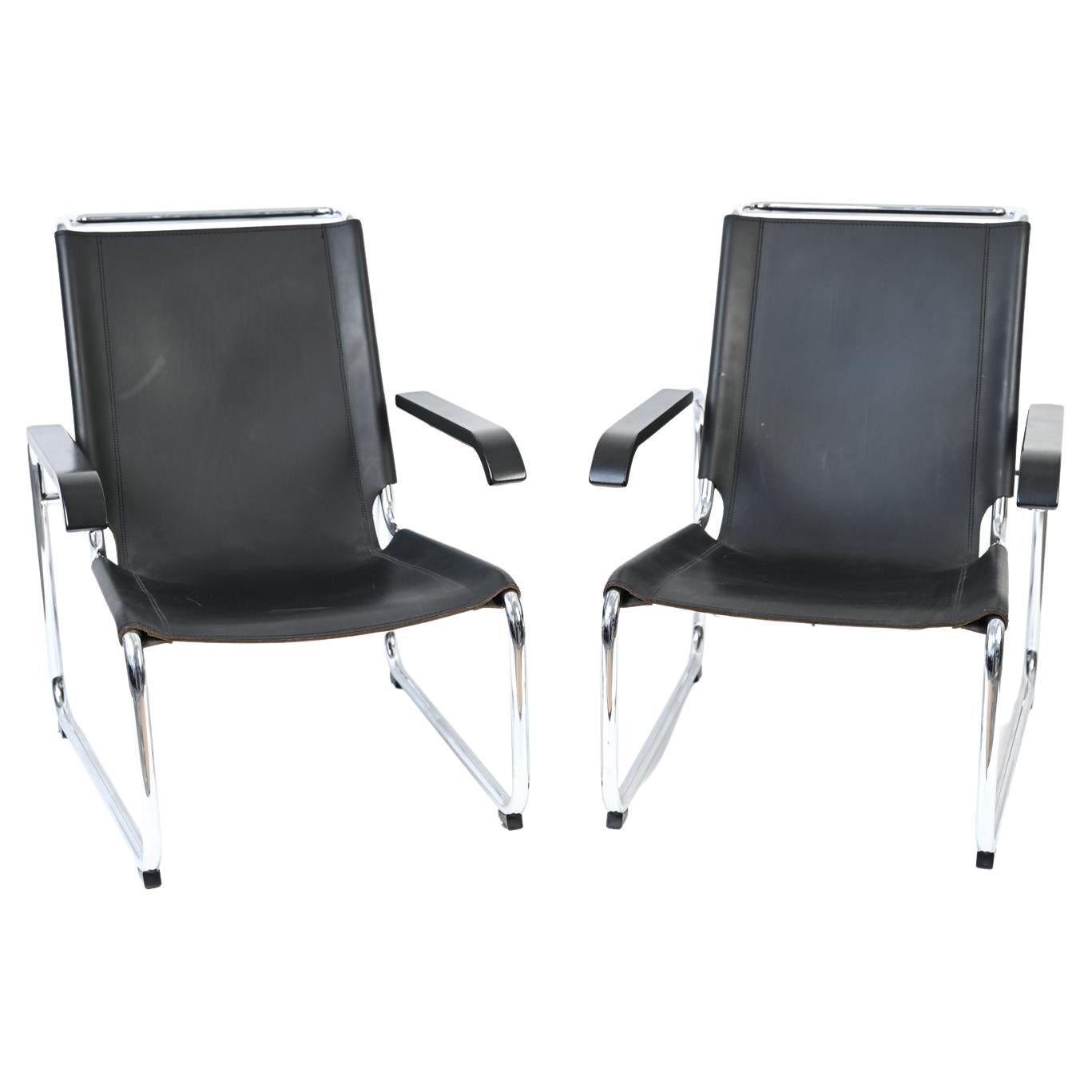 Pair of Contemporary S 35 Lounge Chairs by Marcel Breuer for Thonet