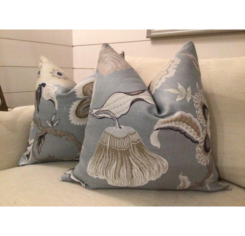 Americano Coppia di cuscini contemporanei Schumacher 