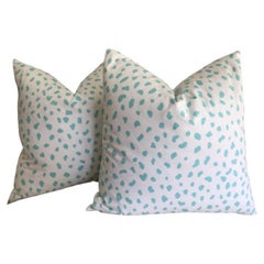 Coppia di cuscini Thibaut Contemporary "Tanzania" Turchese