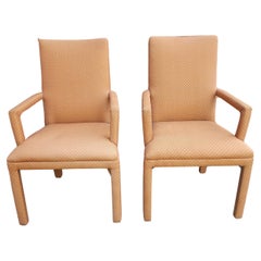 Pareja de sillones tapizados contemporáneos