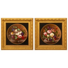 Pair Of Continental 19th Century Louis XVI St. Sèvres Porcelain Plaques