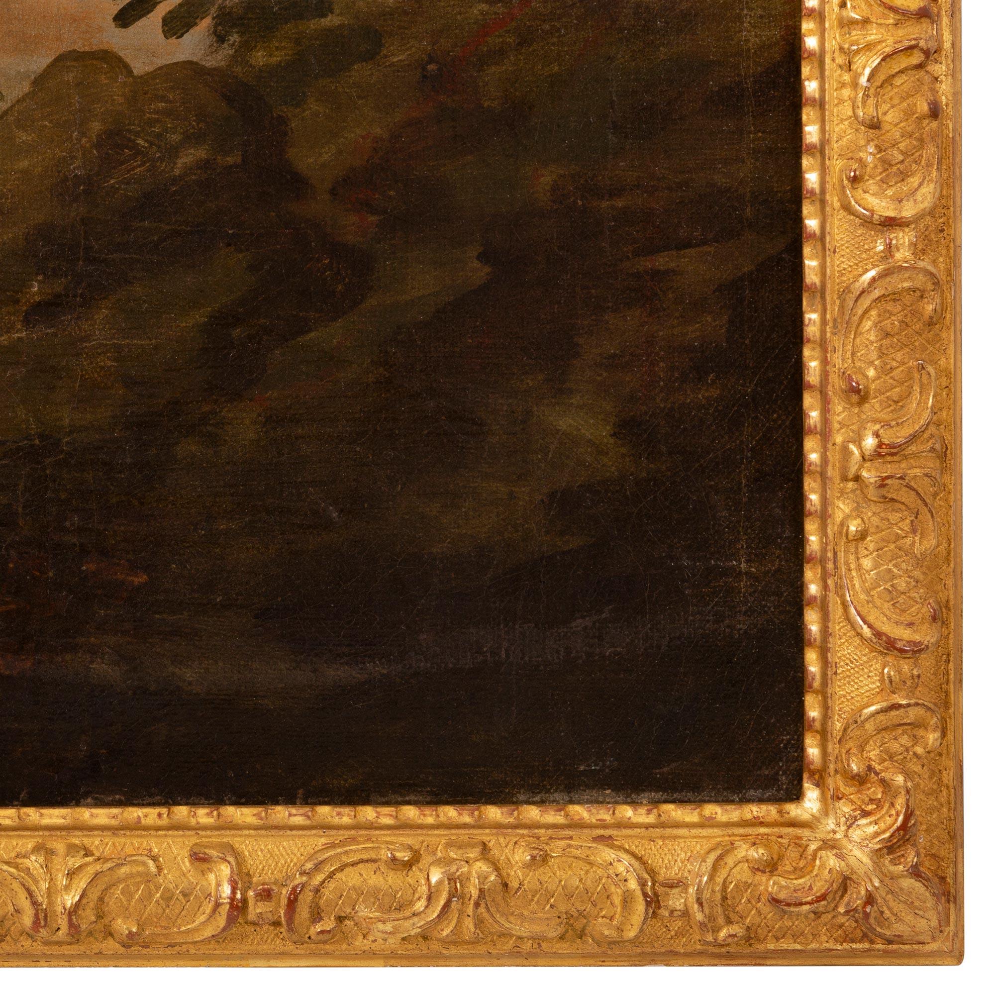 Paire de peintures à l'huile sur toile du XIXe siècle continental en vente 4