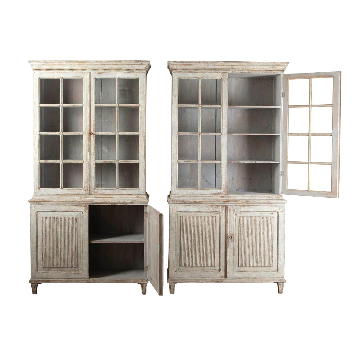 Pair of Continental Bookcases 1